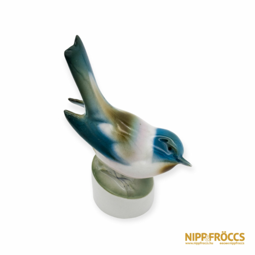 Zsolnay porcelán - Kék-barna madár