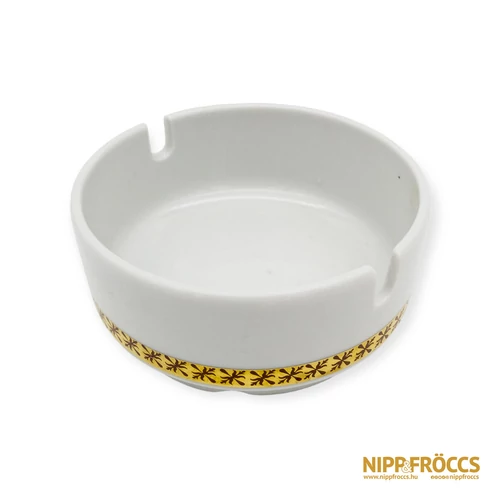 Alföldi porcelán - hamutartó arany díszítéssel