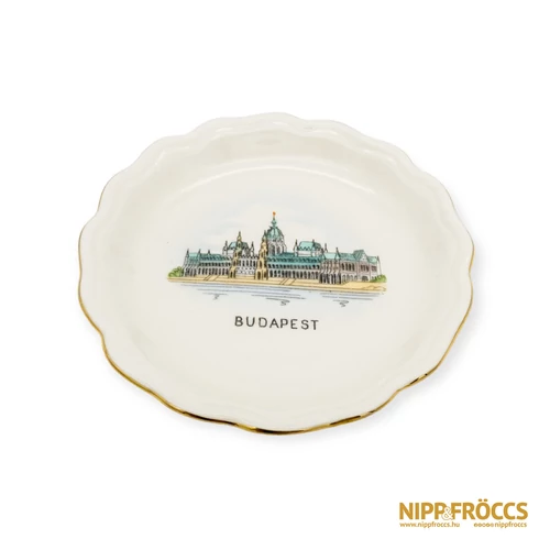 Aquincumi porcelán - Budapesti emlék tányér
