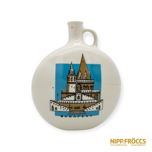 Drasche porcelán - Budapesti emlék kulacs