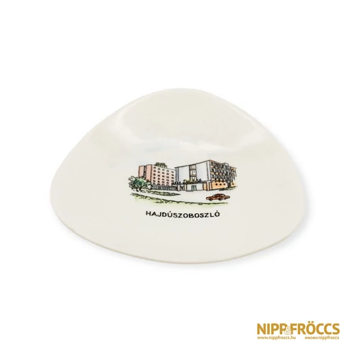 Aquincumi porcelán - Hajdúszoboszlói emlék tálka
