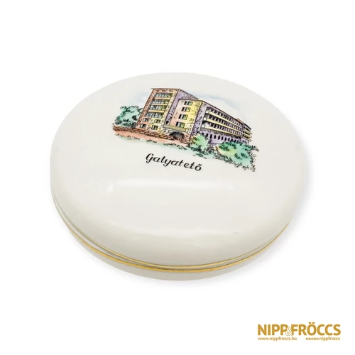 Aquincumi porcelán - Galyatetői emlék bonbonier