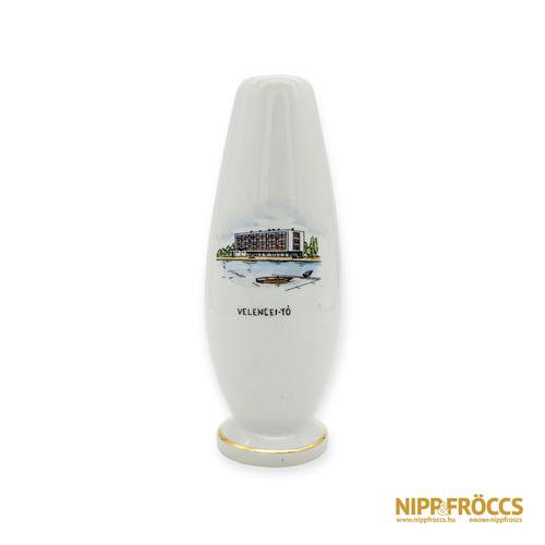 Aquincumi porcelán - Velencei-tó emlék váza