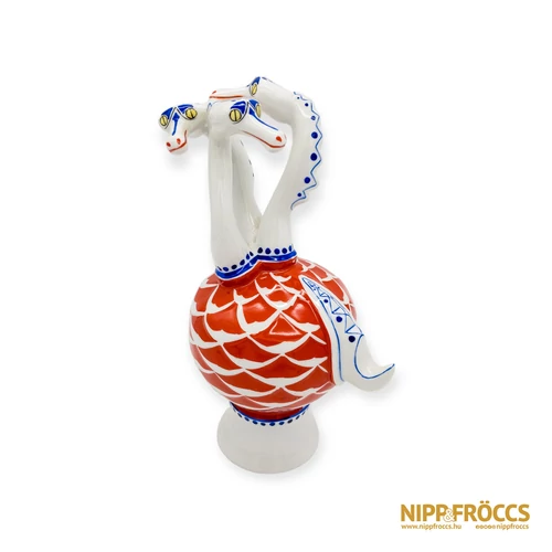 Hollóházi porcelán - Három fejű sárkány