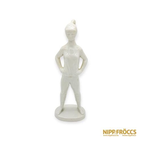 Zsolnay porcelán - Lány strandpapucsban