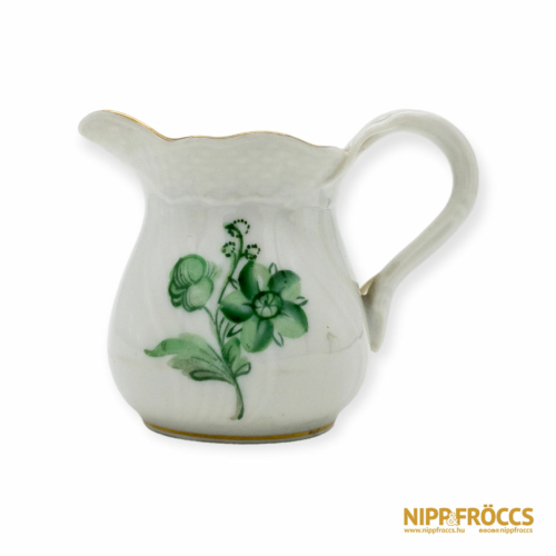 Herendi porcelán - Zöld virágos kis kiöntő