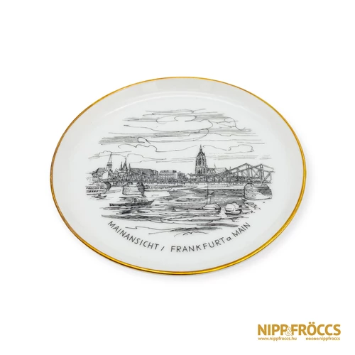 Sophienthal porcelána - Frankfurt am Main - Mainansicht tálka