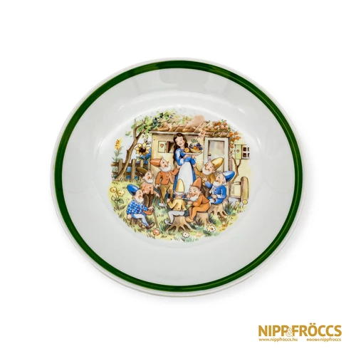Kahla német porcelán - Hófehérke mesetányér