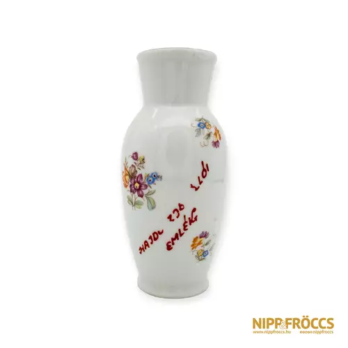 Hollóházi porcelán - Hajdúszoboszló emlék váza