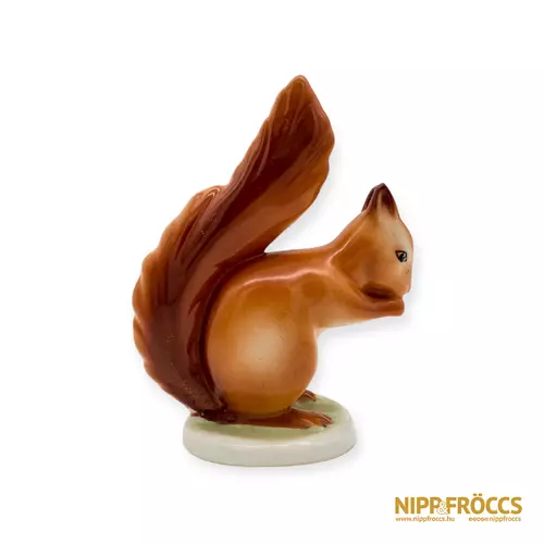 Hollóházi porcelán - Nagy mókus