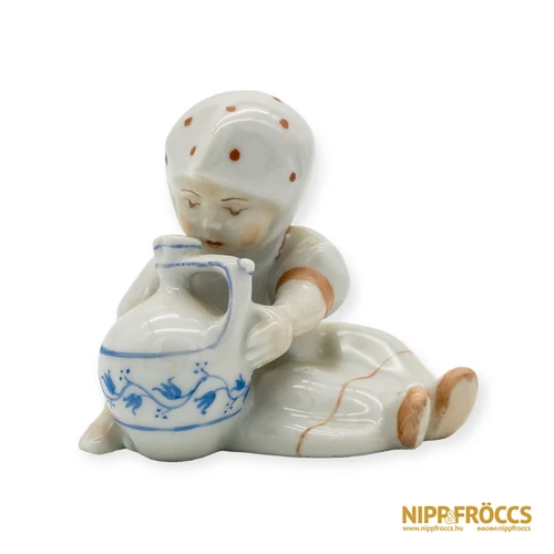 Zsolnay porcelán - Annuska korsóval