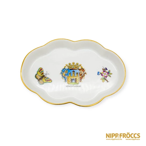 Herendi porcelán - Székesfehérvár emlék tálka