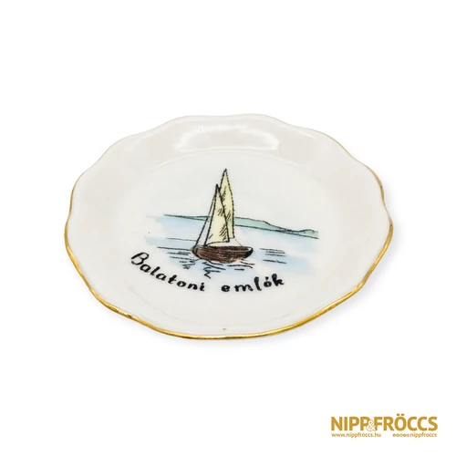 Aquincumi porcelán - Balatoni emlék tálka