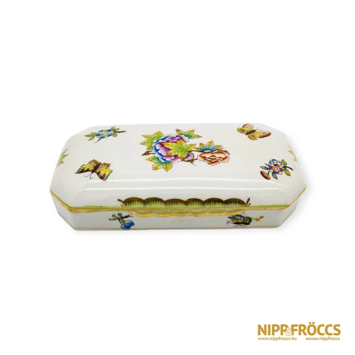 Herendi porcelán - Viktória mintás bonbonier