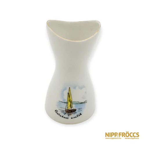 Aquincumi porcelán - Balaton vitorlás váza