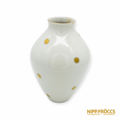Metzler & Ortloff porcelán - Arany csillagos váza