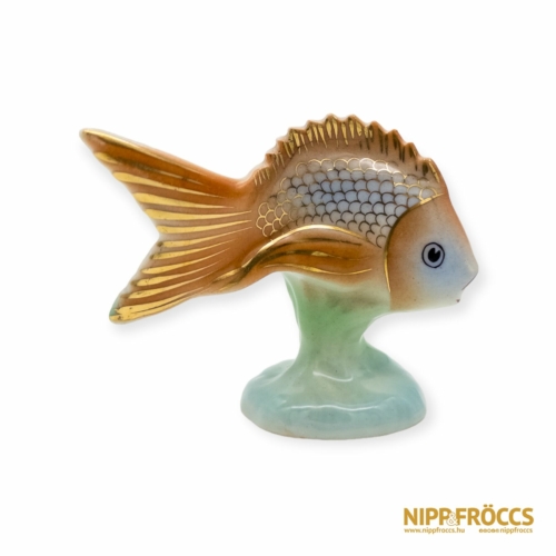 Hollóházi porcelán - Narancssárga aranyhal
