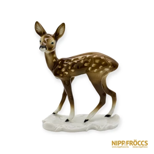 Lippelsdorf porcelán - Figyelő őzike