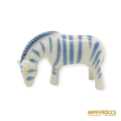 Polonne porcelán - Legelésző zebra