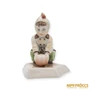 Kép 2/8 - Zsolnay porcelán -  Guggoló gyerek labdával
