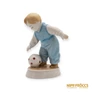 Kép 1/10 - Zsolnay porcelán - Labdát rúgó gyerek