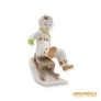 Kép 7/9 - Aquincumi porcelán -  Szánkózó gyerek (ritka festésű)