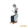 Kép 3/10 - Hollóházi porcelán -  Hímző nő