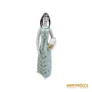 Kép 1/10 - Hollóházi porcelán - Lány korsóval arany mintázatú ruhában