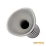 Kép 6/7 - Zsolnay porcelán -  Fekete-fehér csíkos macska váza