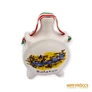 Kép 1/10 - Porcelán, kerámia - Balatoni emlék kulacs nemzetiszínű szalaggal