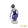Kép 2/10 - Hollóházi porcelán -  Vízmerítő lány lila ruhában