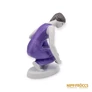 Kép 7/10 - Hollóházi porcelán -  Vízmerítő lány lila ruhában