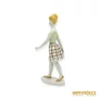 Kép 4/10 - Hollóházi porcelán -  Kockás szoknyás manöken