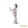 Kép 1/10 - Hollóházi porcelán - Babázó kislány virágmintás pizsamában