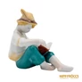 Kép 4/10 - Hollóházi porcelán -  Olvasó fiú