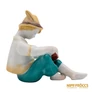Kép 5/10 - Hollóházi porcelán -  Olvasó fiú