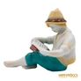 Kép 9/10 - Hollóházi porcelán -  Olvasó fiú