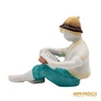 Kép 2/10 - Hollóházi porcelán -  Olvasó fiú