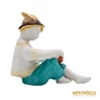 Kép 6/10 - Hollóházi porcelán -  Olvasó fiú