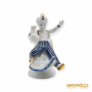 Kép 2/10 - Hollóházi porcelán -  Aladdin repülőszőnyegen kék csíkos nadrágban