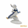 Kép 5/10 - Hollóházi porcelán -  Aladdin repülőszőnyegen kék csíkos nadrágban