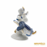 Kép 9/10 - Hollóházi porcelán -  Aladdin repülőszőnyegen kék csíkos nadrágban