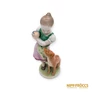 Kép 2/8 - Herendi porcelán -  Kislány kutyával