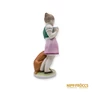 Kép 6/8 - Herendi porcelán -  Kislány kutyával