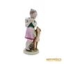 Kép 7/8 - Herendi porcelán -  Kislány kutyával