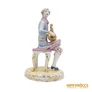 Kép 9/10 - Hollóházi porcelán -  Barokk lantos férfi