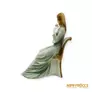 Kép 7/10 - Zsolnay porcelán -  Zöld ruhás ülő nő