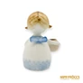 Kép 6/10 - Aquincumi porcelán -  Gyertyatartós aquazúr angyal