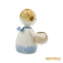 Kép 7/10 - Aquincumi porcelán -  Gyertyatartós aquazúr angyal