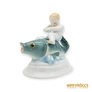 Kép 4/10 - Herendi porcelán -  Halon lovagló Puttó